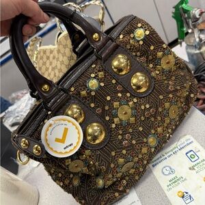 RARE! Gucci Babushka Luxury purse handbag bag vintage carry GG